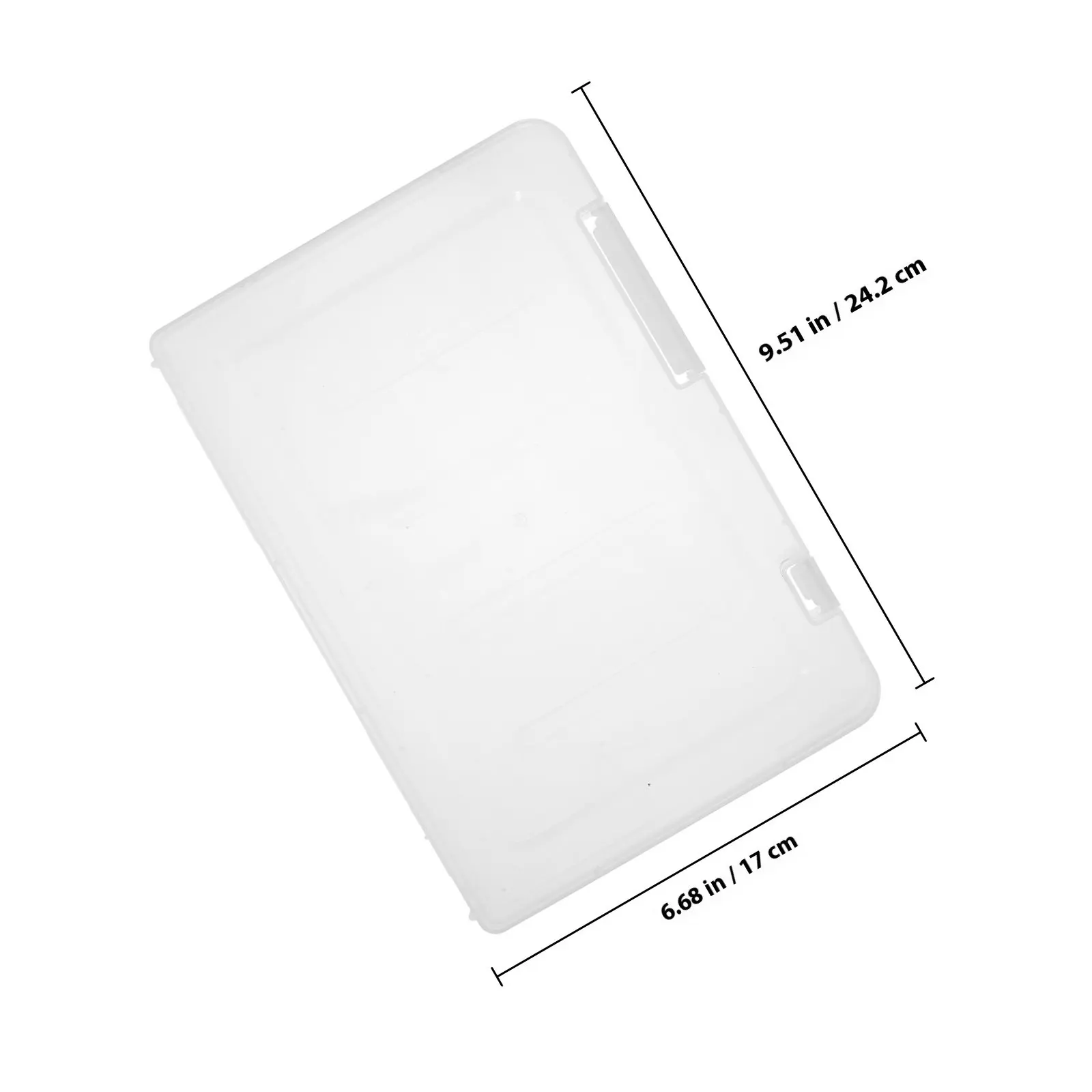 4Pcs A5 문서 정리 상자 플라스틱 파일 보관 케이스 휴대용 프로젝트 상자 대용량 잡지 사진 보관 용기