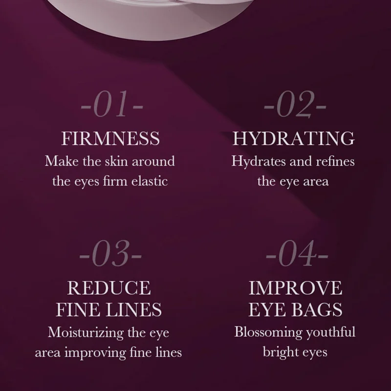 60pcs SADOER Snail Collagen Eye Mask Anti Dark Circles Eyes Bags Moisturizing Firming Eye Patches Beauty Eyes Skin Care Products