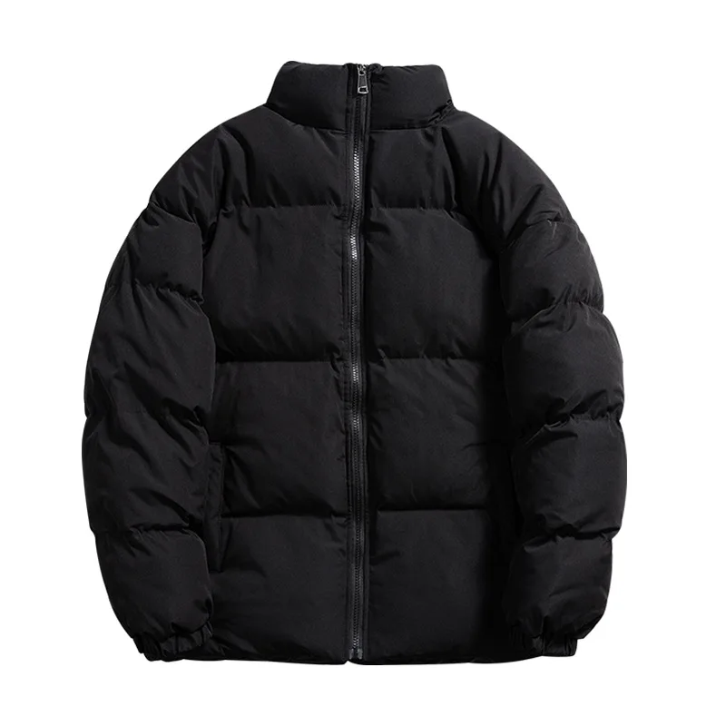 2022 Winter Plus Size Loose Cotton-padded Jacket Men Students Hong Kong Wind Thickened Warm Cotton-padded Jacket Men