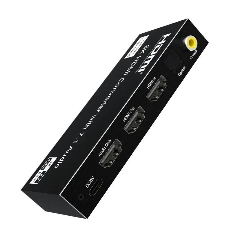 8K 60Hz HDMI Audio Extractor with 7.1 Channel 7.1CH Audio 4K 120Hz