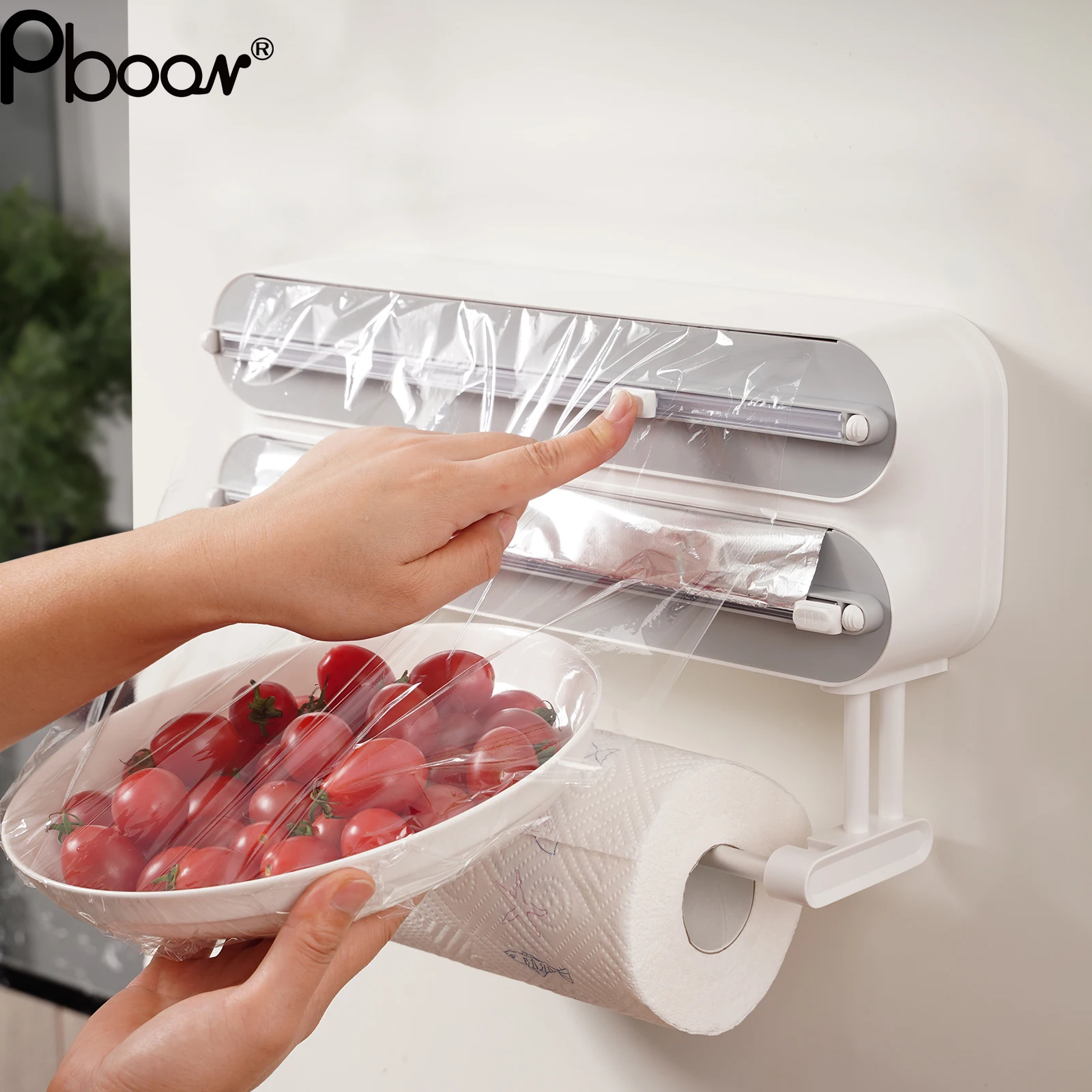 Plastic Wrap Cutter Foil Food Cling Film Dispenser 57MM Film Diameter plastic wrap cutter food film dispenser cling film cutter cling wrap dispenser kitchen wrap dispenser plastic wrap dispenser