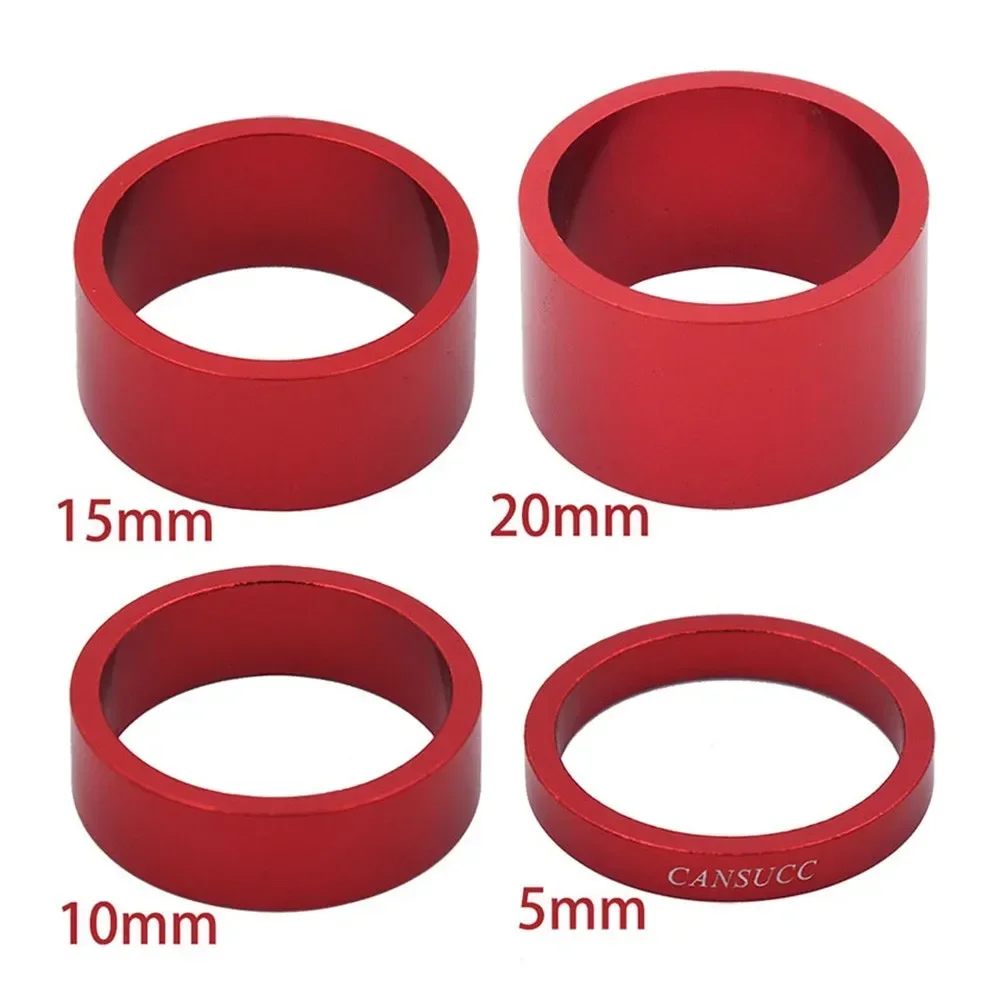 Fork Headset Spacer Front Headset Spacer Stem 1 Set Aluminum Alloy Bicycle Bike Black/Red/Blue/Silver/Gold 34mm