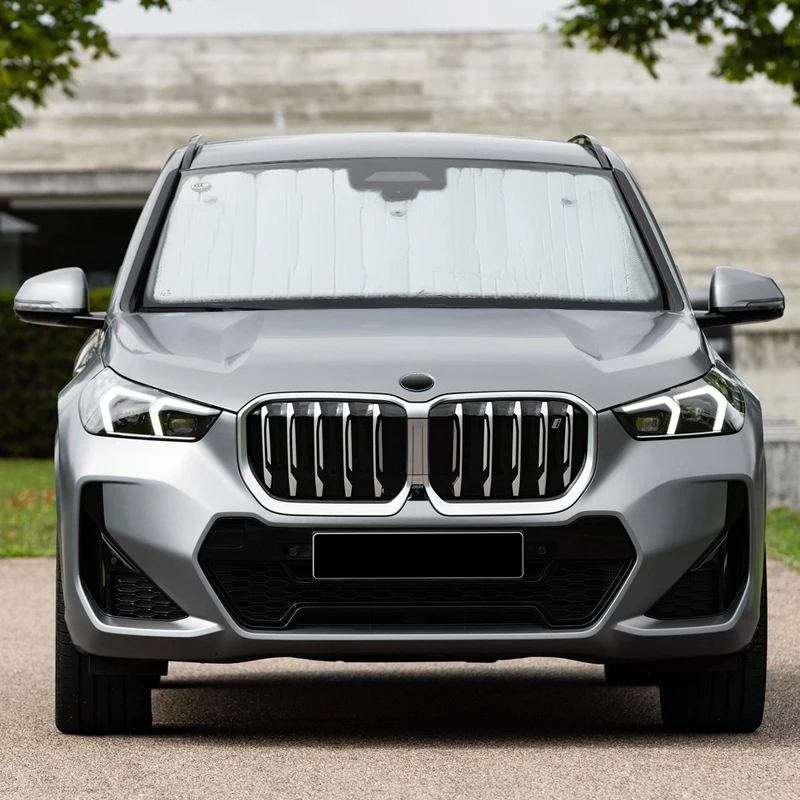Parasole Parabrezza Termico Per BMW X1 X2 (U10 U11) 2023-2025 - Pieghevole E Riflettente - Protezione UV E Privacy