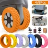 4/8Pcs Luggage Wheel Covers Portable Suitcase Wheel Protector Covers Silicone Luggage Wheel Covers Luggage Spinner Wheel Covers 1