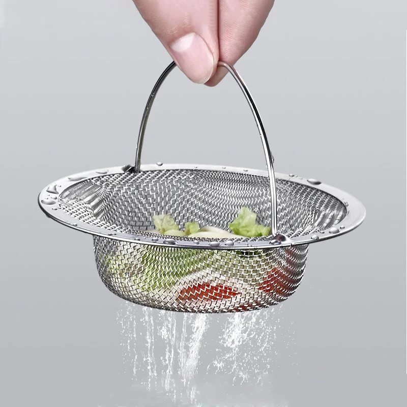 Stainless Steel Kitchen Sink Filter Network For Vegetable Washing Basin Sink Sewer Residue Filtration Anti Clogging Leakage Net