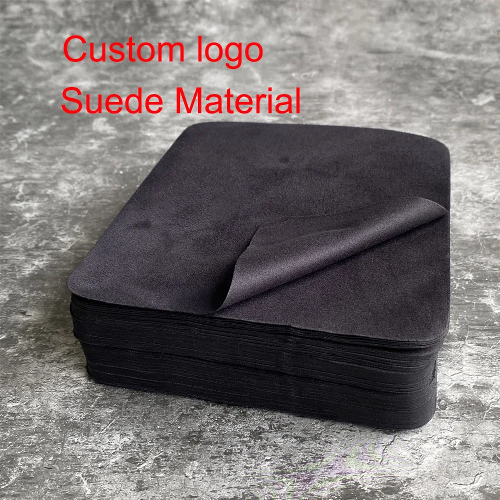 100/200/500pcs Custom logo Eyeglasses 145*175mm Chamois Glasses Cleaner Suede Microfiber Glasses Clean Cloth 4