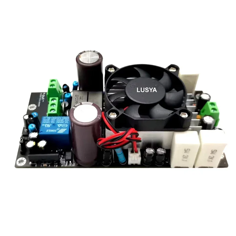 새로운 1000W 기존 IRS2092 칩 클래스 D 서브우퍼 전체 주파수 디지털 전력 증폭기 보드 + 스피커 보호 릴레이