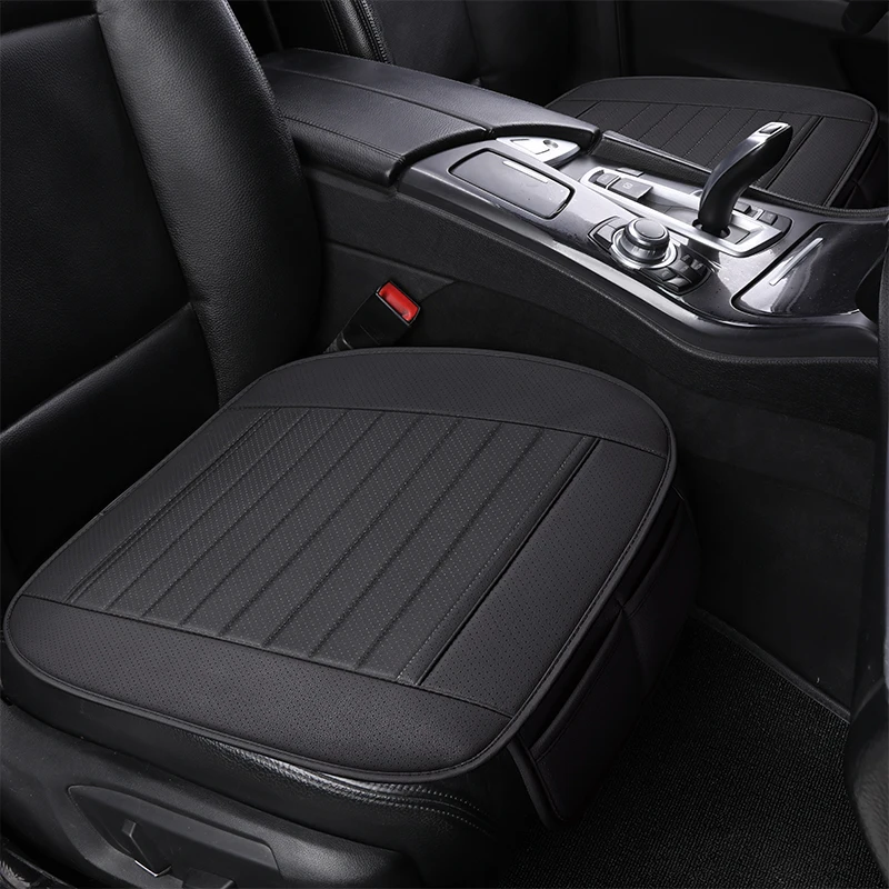 Perforated Leather Car Seat Cushion Breathable and Non-slip Car Seat Cover Suitable for All Seasons