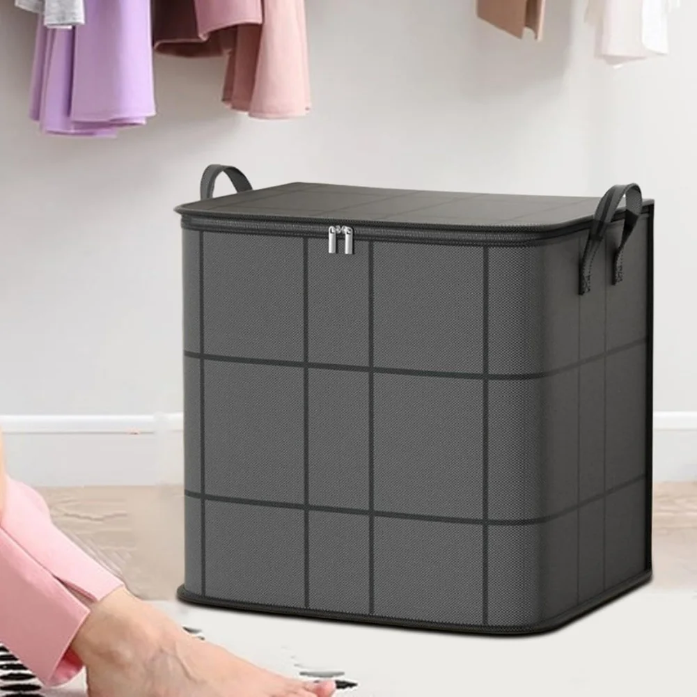 Wasserdichte Aufbewahrungstaschen mit Reißverschluss für Kleidung und Bettwäsche, Vliesstoff, vielseitig einsetzbar, leicht, stapelbar – Detail 2