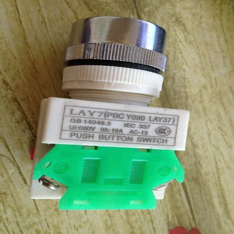 Interruptor de Botão de Contato Lay7 Peças Lote Pbcy090 Lay37 Começar Interruptor Redefinir Automaticamente