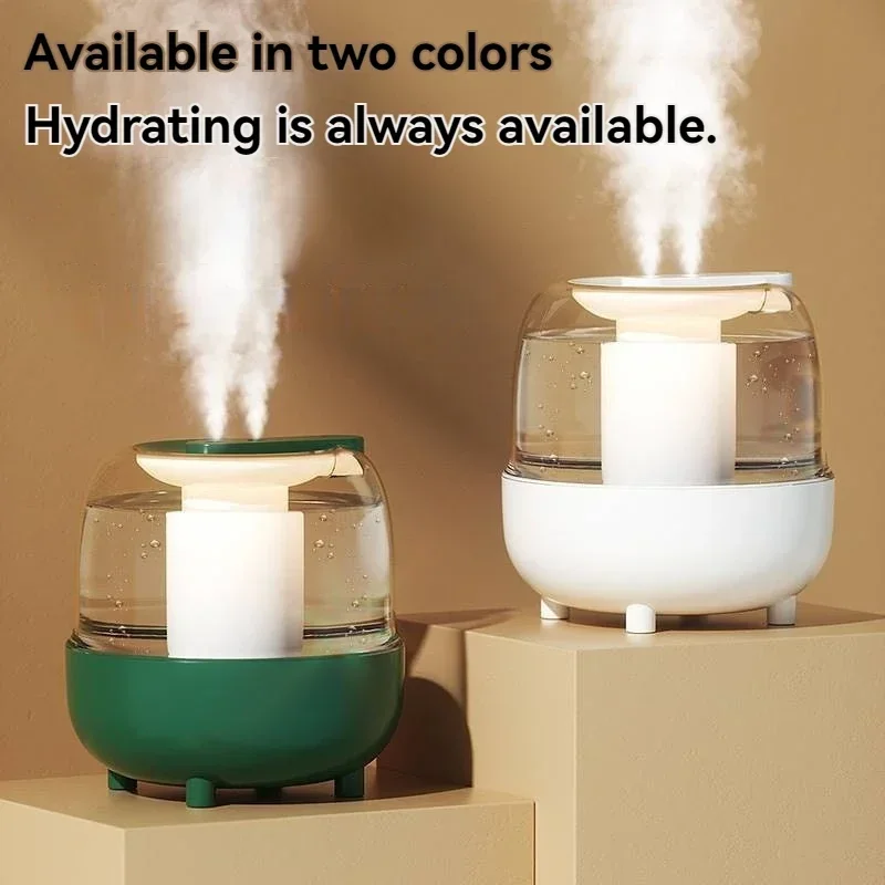 XImi New 5L large capacity humidifier usb double fog spray low noise home bedroom office night light essential oil diffuser 3