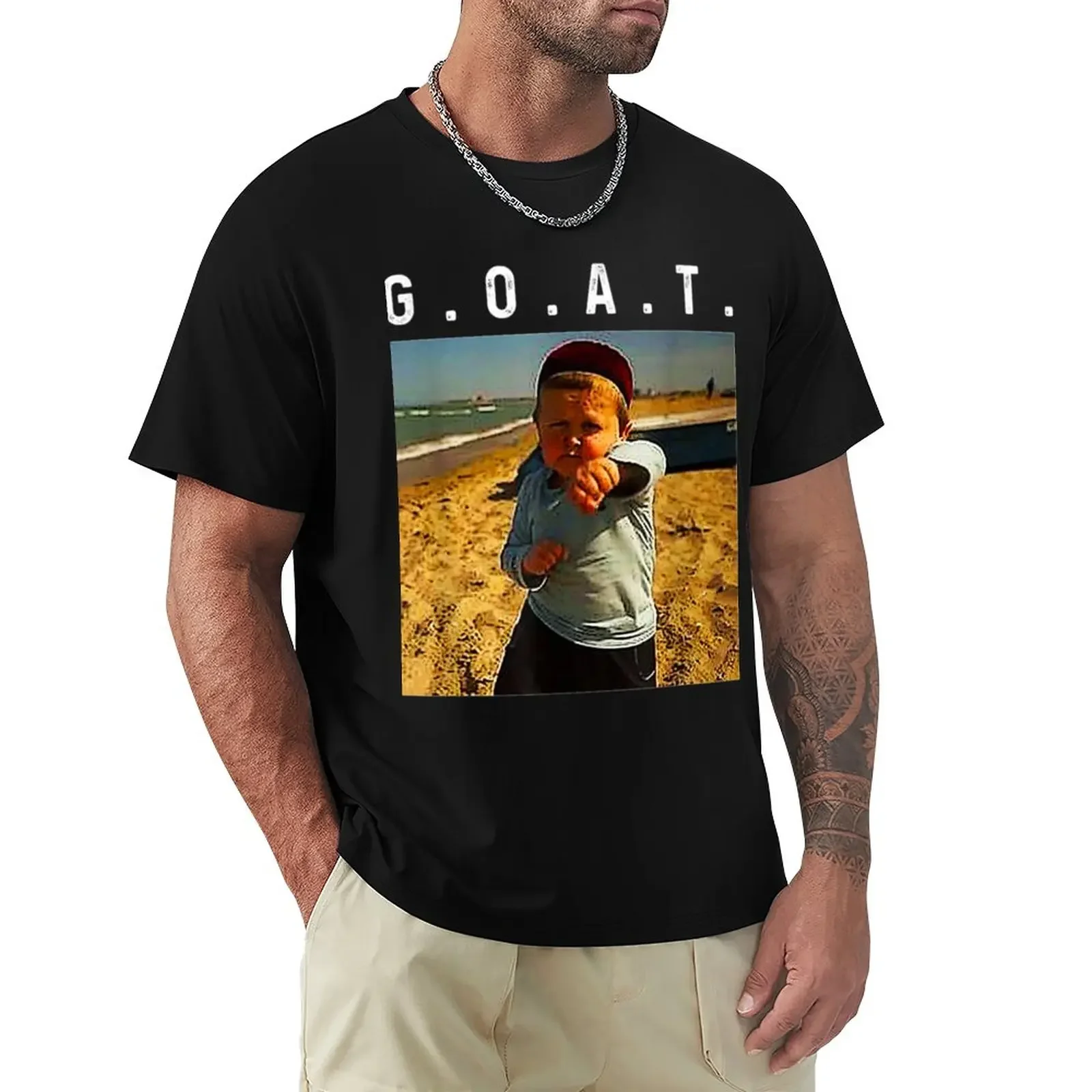 

Goat Mma Hasbulla Fighting Meme T-Shirt tees blacks Short sleeve tee men