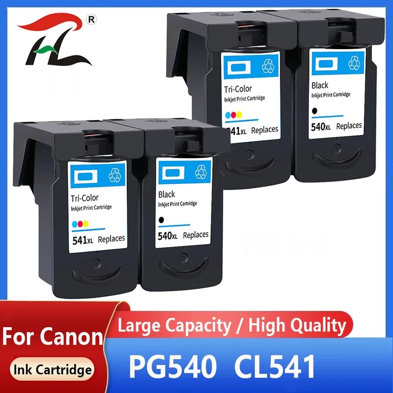4 Pack Cartuccia Di Inchiostro Compatibile Per Canon Pg540 Cl541 Pg 540 Xl Cl 541 Xl Per Pixma Mx375 Mx395 Mg3150 Mg3250 Mg3550 Mg4250