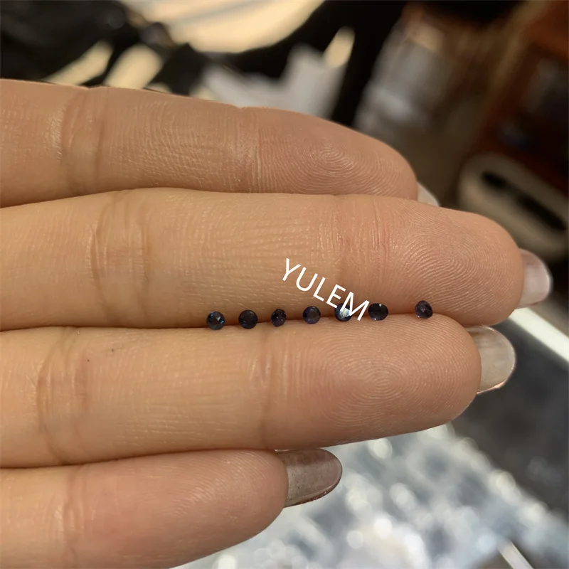 5PCS Natural Sapphire Loose Stones for jewelry DIY