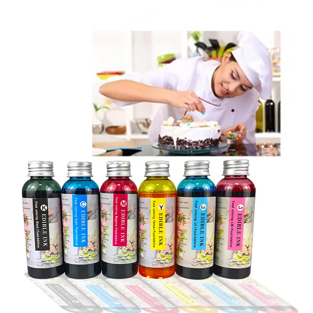 Food Edible Ink PGI525 CLI526 Compatible for Canon PIXMA IP4850 IP4950 IX6550 MG5150 MG5250 MG5350 MG6150 MG6250 dye ink kit dye ink refill inkjet printer ink ink refill printer uv ink
