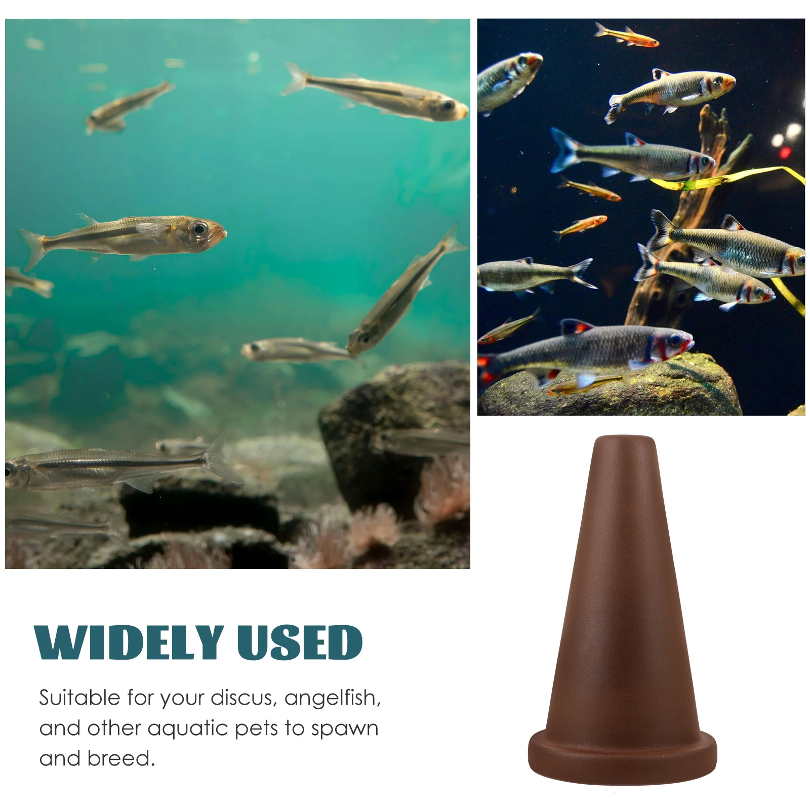 Fish Tank Decorations Ornamental Fish Incubator Tank Supplies Spawning Slates Cone Shrimp Breeding Aquarium Cave