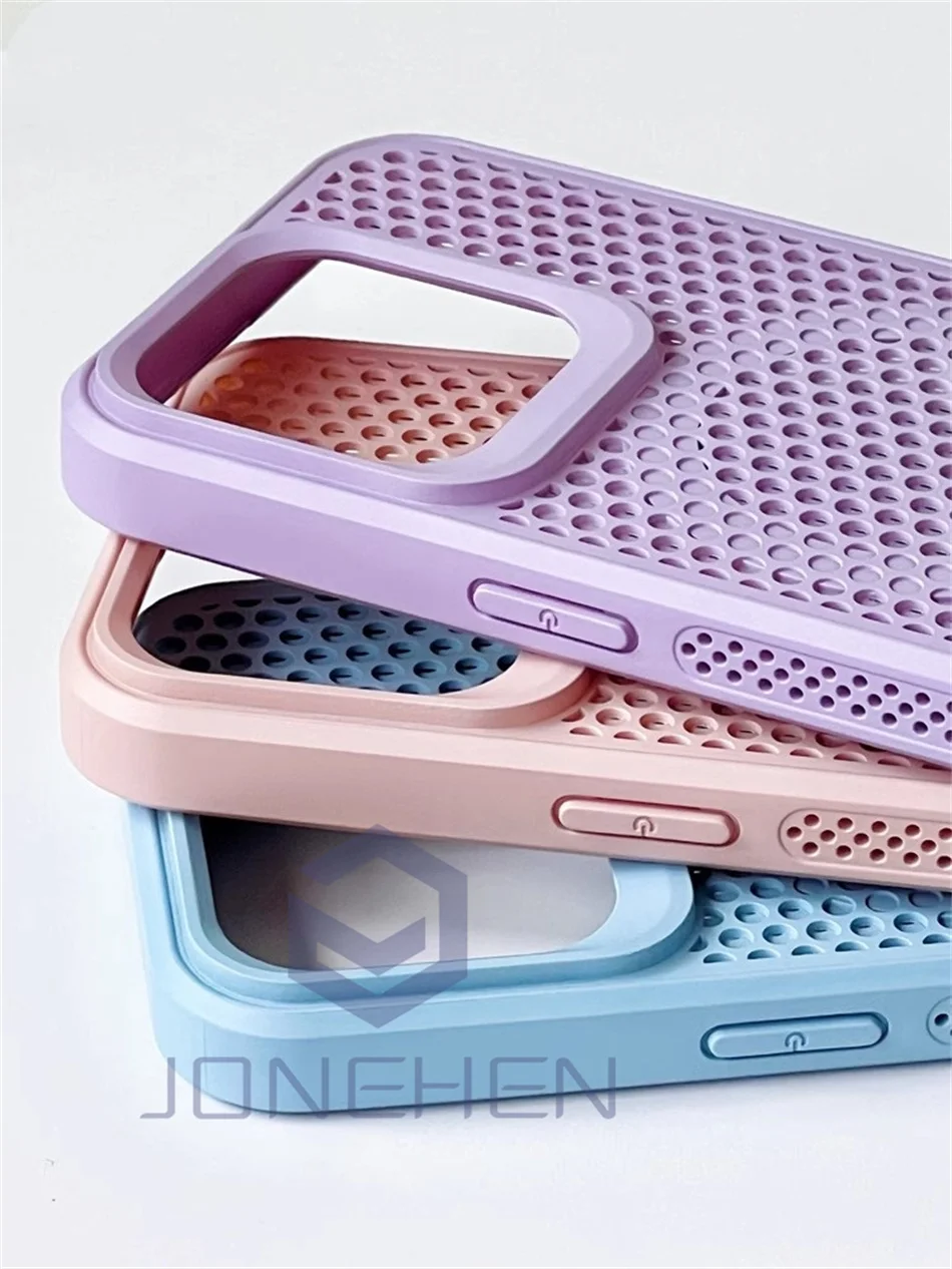 Luxury Cool Breathable Wireless Charging Magnetic Case with Heat Dissipation