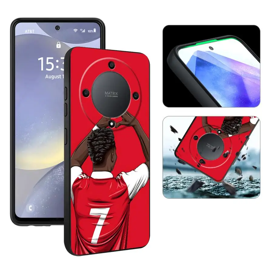 Football Star Numbers Soft Phone Case Cover