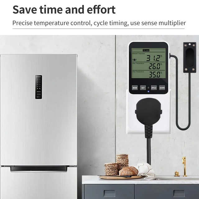 Presina Digitale Controllo Temperatura E Umidità - Termostato E Igrostato Con Display LCD - Foto 8