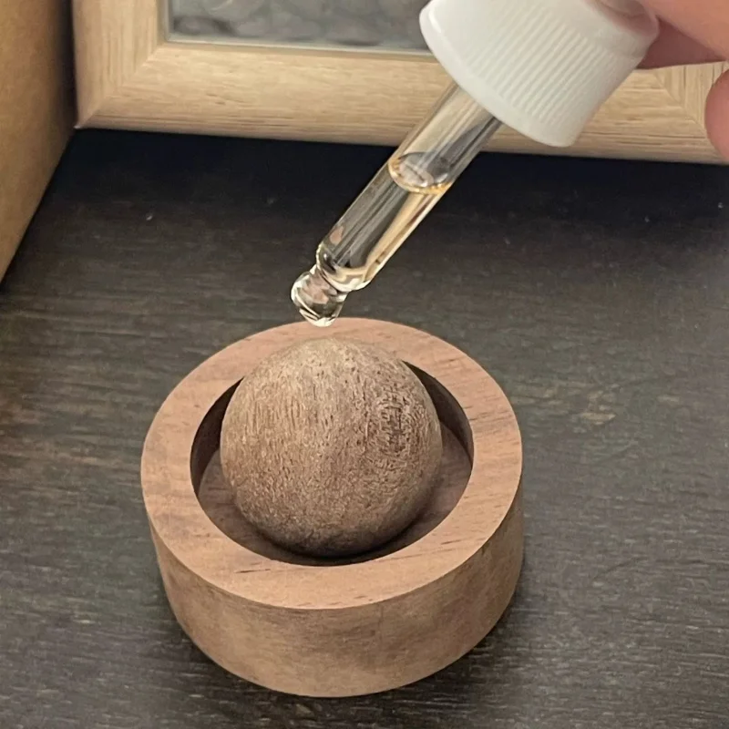 Natural Wood Aromatherapy Essential Oil Diffuser Set for Home, Office, and Bedroom
