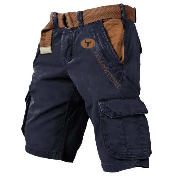 Men's Cargo Pants Youth Summer Cotton Shorts European and American Sports Loose Wear Five Part Casual Pants