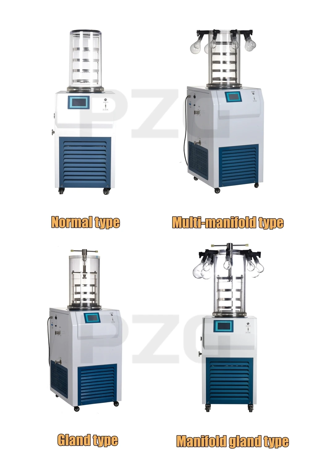 LCD Touch Screen Lyophilizer Freeze Dryer Equipment For Lab Chemical And Food Industries 5
