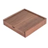 16.9cm Wooden Unfinished Storage Box for photos photograph souvenir Jewelry Baby Gift Box Walnut Decor Wood Wedding Gift Boxes 4