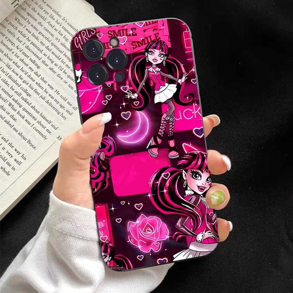 thumbnail image 1 of Funda de teléfono de Anime m-monsters h-high para iPhone, carcasa para iPhone 15, 14, 11, 12, 13, Mini Pro, XS, Max, 6, 7, 8 Plus, X, XR, SE, 2020, 1 of 5