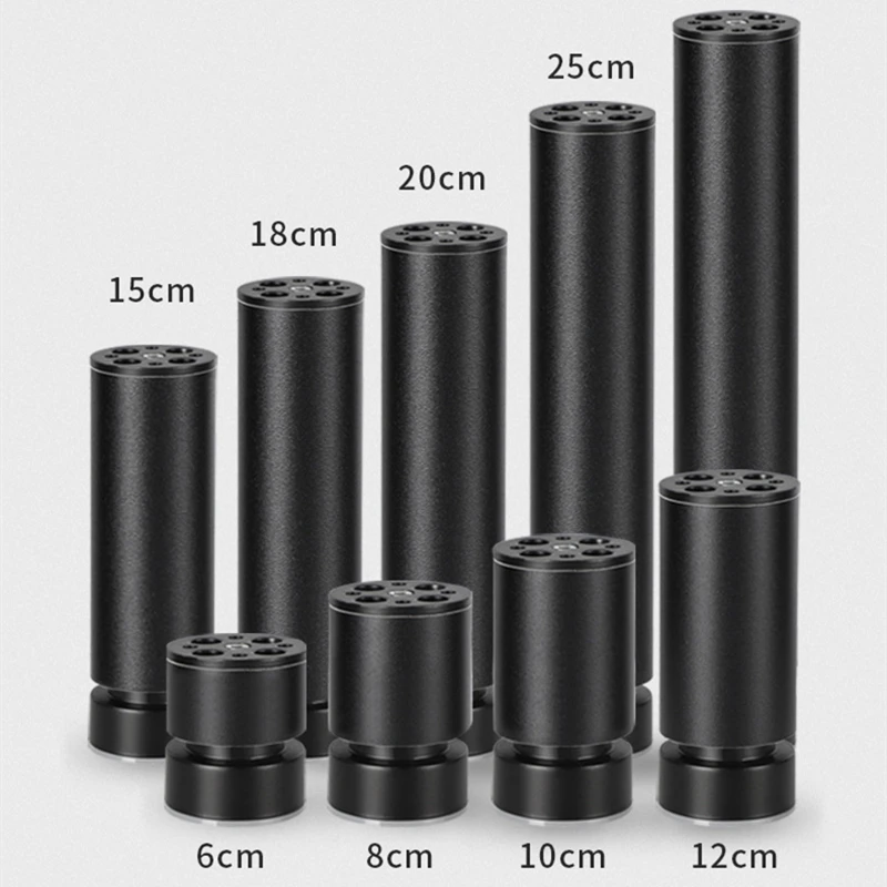 

1pcs Black Aluminum Alloy Adjustable Cabinet Feet Table Feet Cabinet Feet Bathroom Cabinet Table Sofa TV Cabinet Support Legs