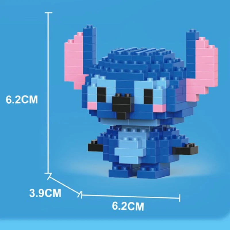 цена Stitch Building Blocks Package Toys Diamond Particles Mini 3D Puzzle Figures Model Decoration Game Toys Gifts