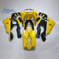 Kit completo de carenagem para motocicletas kawasaki ninja, 1994, 1995, 1997, zx6r, zx, 6r 636, 94-97, cor amarela e preta 1