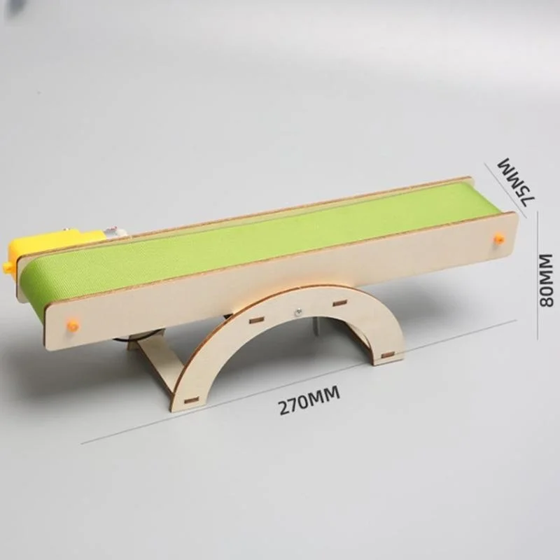 Creative Self-Assembly Conveyor Belt Kit for Kids - Educational STEM Building Project for School and Home