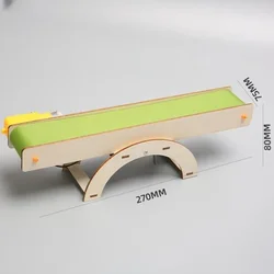 Creative Self - Assembly Conveyor Belt Kit for Kids - Educational STEM Building Project for School and Home (1Pcs)