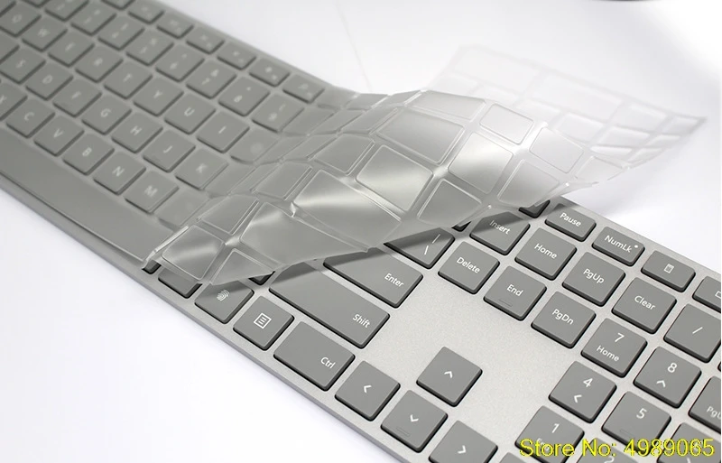 Silicone Keyboard Cover Skin Transparent Full Size Protector for Microsoft Surface Studio Wireless Bluetooth Keyboard
