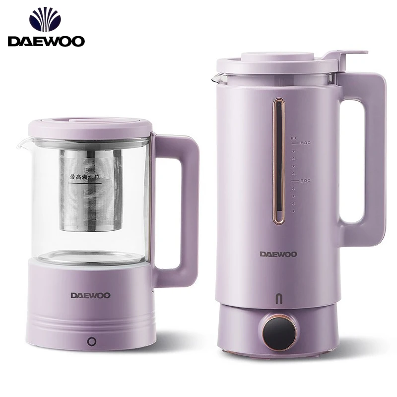 

DAEWOO Double Cups Food Blender Mixer 600 мл Wall Breaking Soymilk Maker Многофункциональный производитель для сохранения здоровья