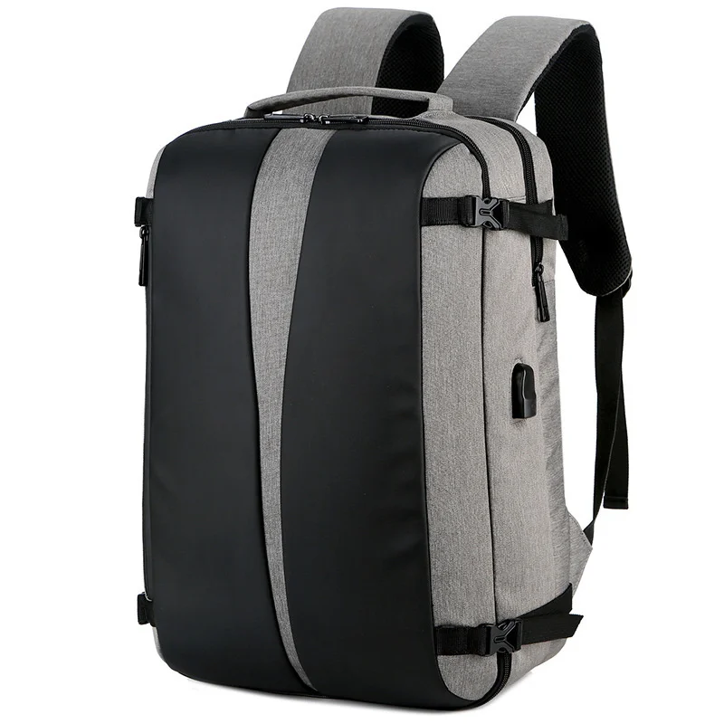 

Large Capacity Laptop Computer Travel Black Backpack Men Bag Business Oxford Cloth School Student Schoolbag Double Shoulder Bag