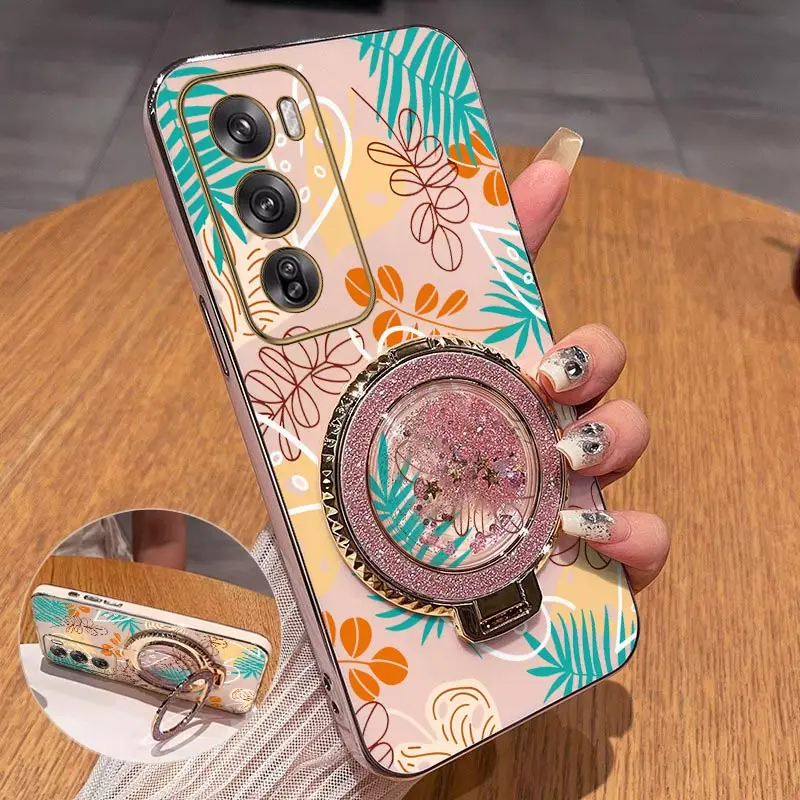 Reno Leaf Plating Phone Case - Sleek and Durable Cover