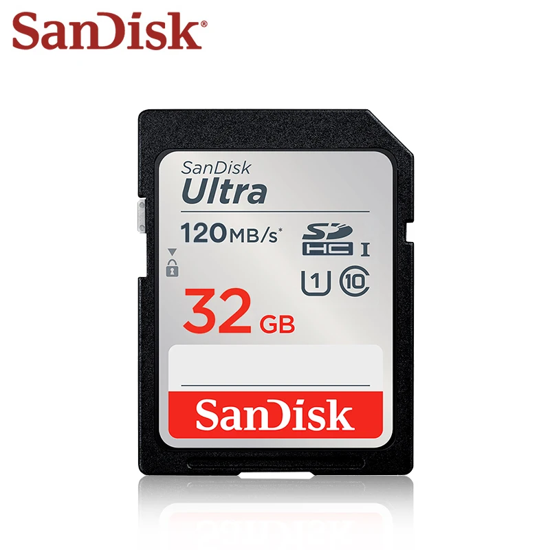 Sandisk ÷ ޸ ī 32GB ִ 120 ްƮ/ C10 ÷ ī 128GB 64GB SD ī  ī޶  ǰ 