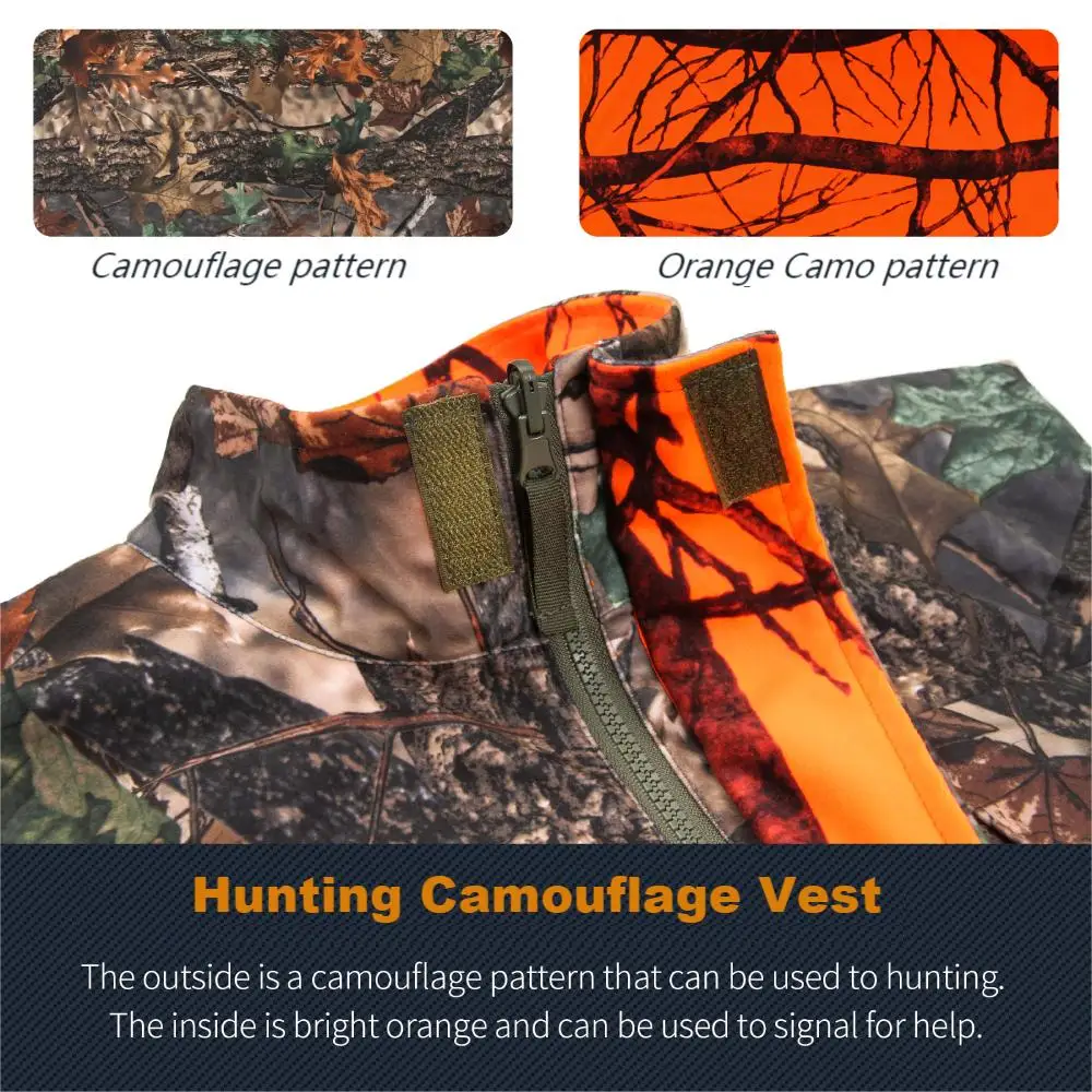 Hunting Vest Men Sleeveless Jacket Camouflage Field Breathable Many Multi Pockets Outdoors Waistcoat