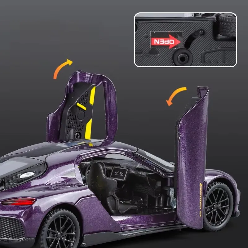 1:32 Gemera Supercar Alloy Car Model Diecast Toy Vehicle Sound