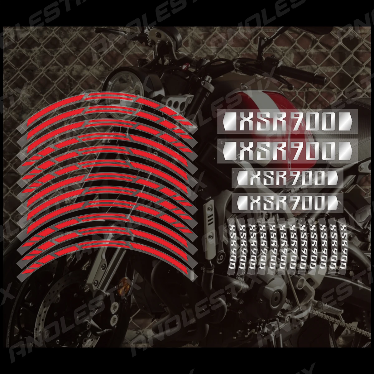 AnoleStix ݻ   ƼĿ  Į  Ʈ , ߸ XSR 900 XSR900 