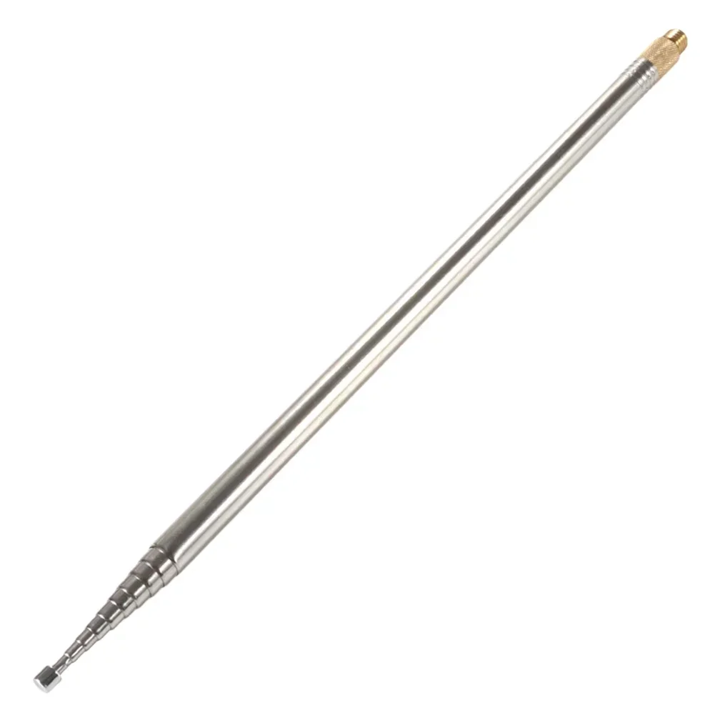 304 Stainless Steel 2.5M Telescopic Whip Antenna For PAC-12 JPC-7 Portable Short Wave Shortwave SW With M10-3/8 24 Adaptor