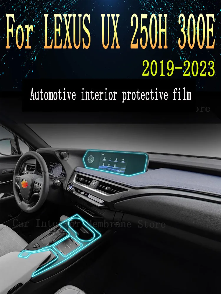 

For LEXUS UX 250H 300E 2019-2022 2023 Gearbox Panel Navigation Automotive Interior Screen Protective Film TPU Anti-Scratch