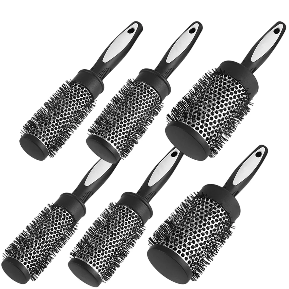 Cylinder Curly Hair Rolling Nylon Comb Hair Styling Round Brush Hair