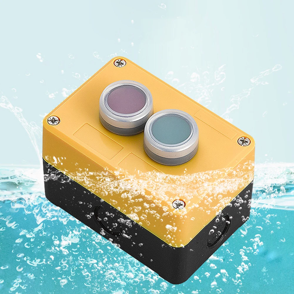 Button switch control box plastic hand-held self starting button waterproof box electrical industrial emergency stop LA38