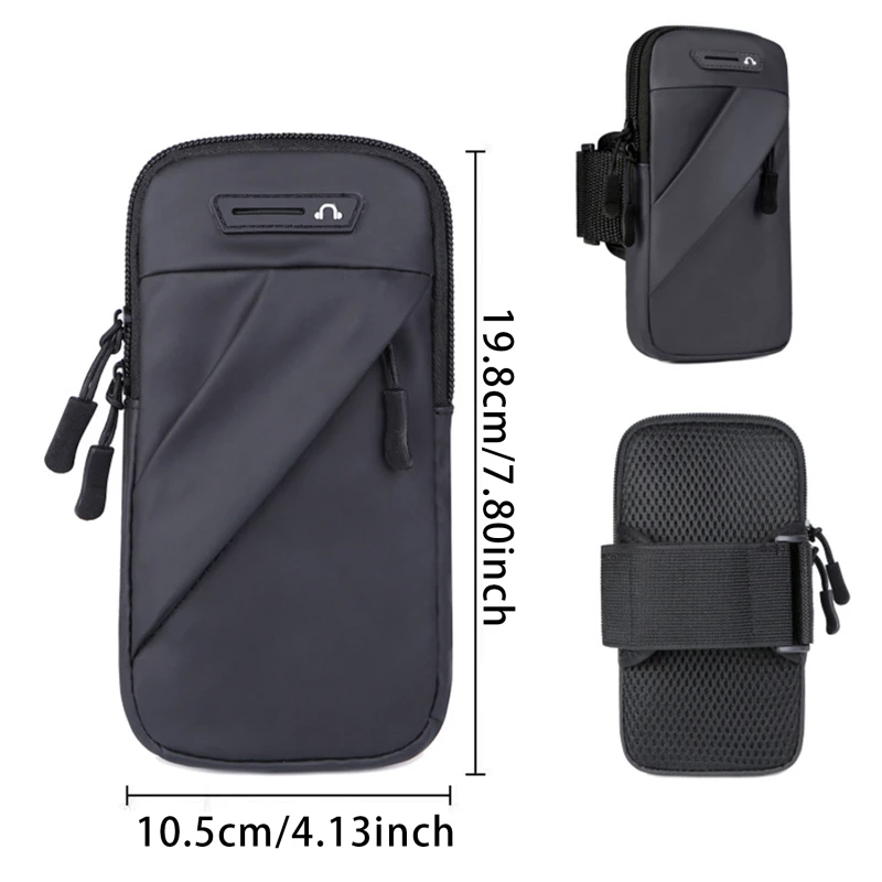 Phone Arm Bag With Headphone Jack Waterproof Breathable Sports Running Phone Holder Gym Mobile Phone Holder Jogging Bags 6
