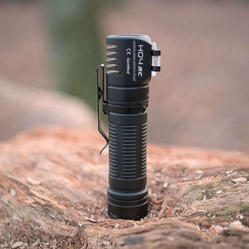 Skilhunt H04 RC (High CRI 버전) 손전등, 헤드램프, 18650 배터리, 850 루멘, TIR 광학, 플러드 빔, EDC, 2 in 1