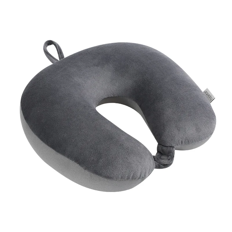 U-Shaped Memory Foam Travel Neck Pillow for Comfort & Support