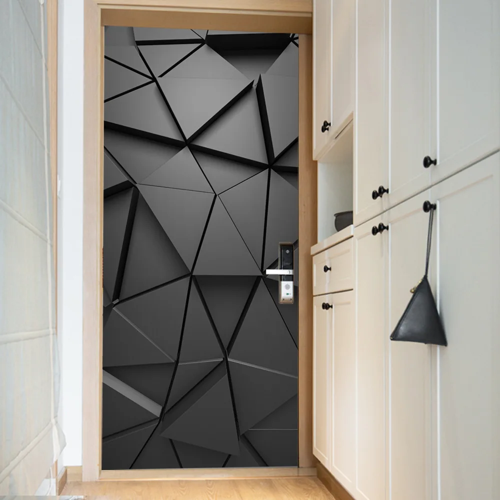 3D-effect-simulation-door-paste-refrigerator-paste-wall-paste-bedroom ...