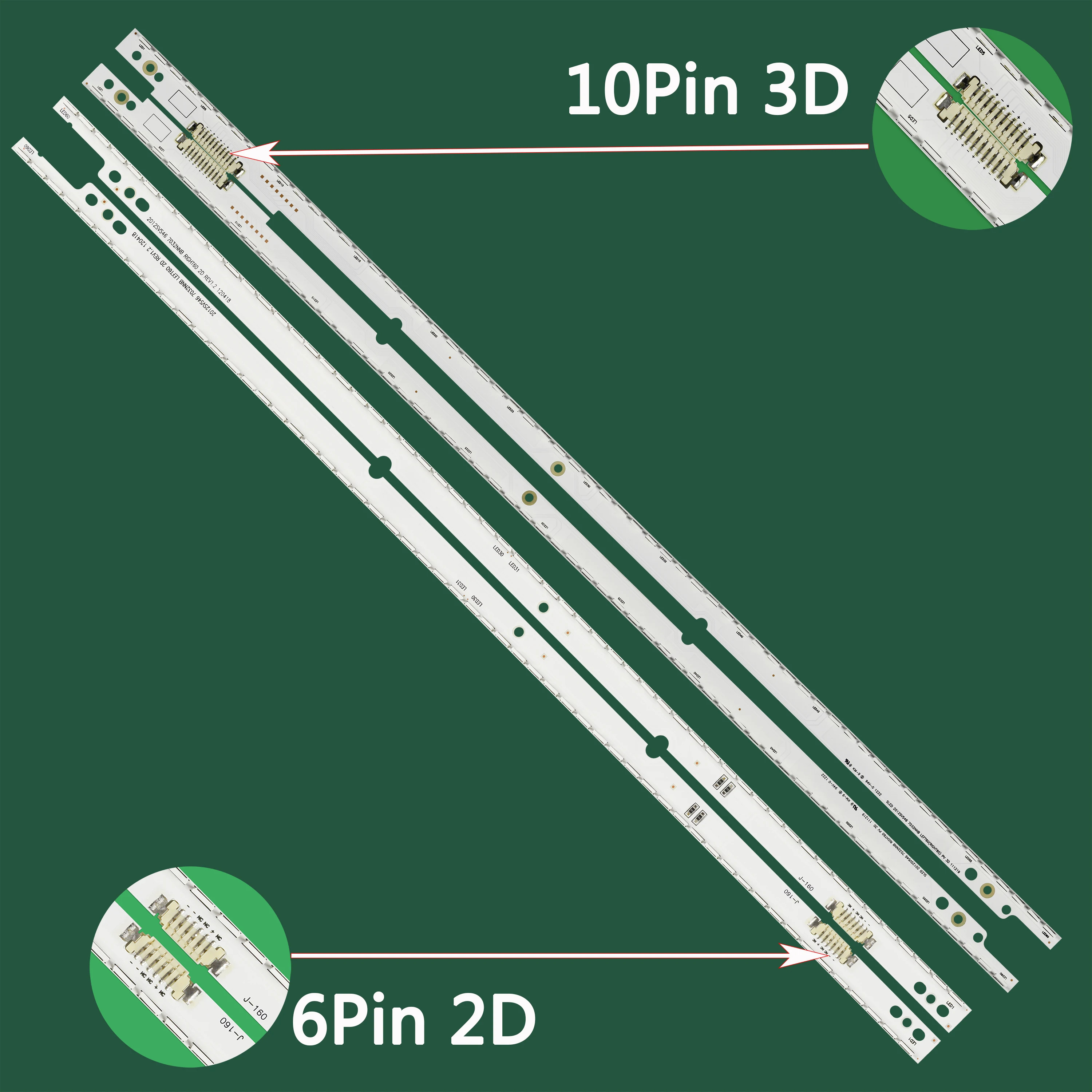 46'TV용 LED 백라이트 스트립 UA46ES6100 UA46ES6700 UA46ES7000 UE46ES5500 UE46ES6560 UE46ES6900U BN96-21713A BN96-21714A